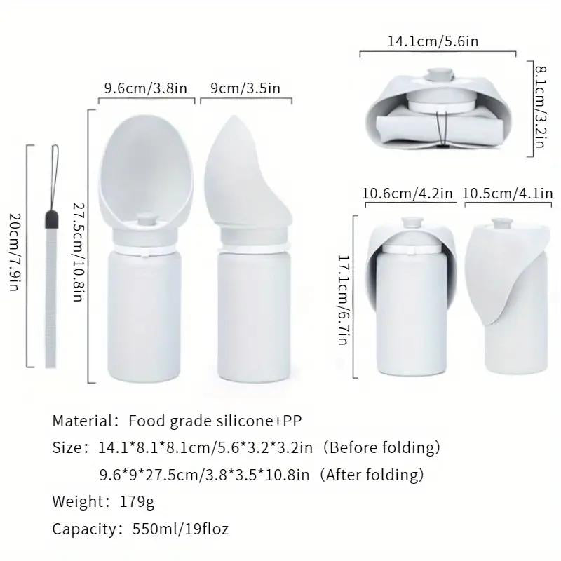 Pet Travel Folding Water Cup Silica Gel Mini Walking Dog Outdoors Large Capacity Pocket for Dog Go Out Pet Supplies Accessories